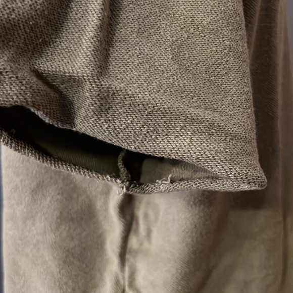 Reversed French Terry Pullover Raw-Cut sweatshirt Hoodie - Picture 6 of 8